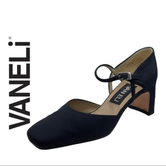 Vaneli Closed Toe Navy Dress Shoes‎ - Picture 1 of 1
